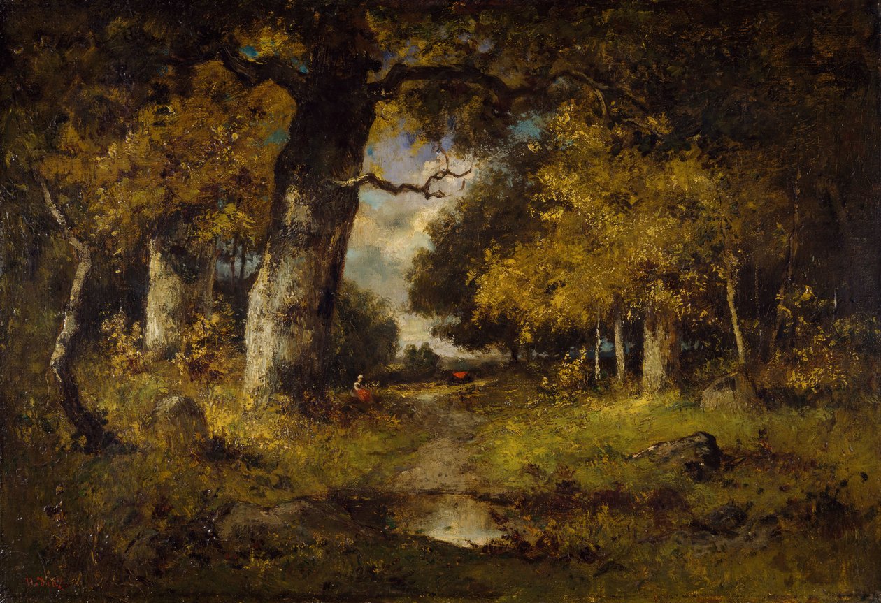 Orman Manzarası, 1876. by Narcisse Virgile Diaz de la Peña