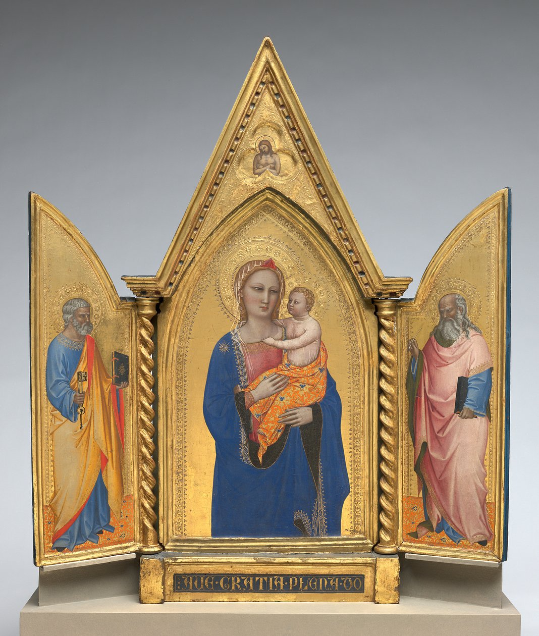 Madonna and Child with Saint Peter and Saint John the Evangelist, c.1360 (tempera on panel) by Nardo di Cione
