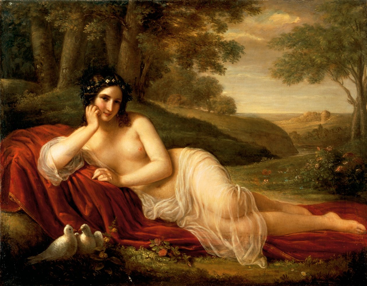 Venüs uzanıyor, Natale Schiavoni (1777-1858) by Natale Schiavoni