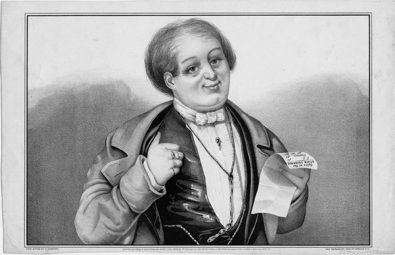 [Stocks up], published by N. Currier, New York, 1849  by Nathaniel Currier