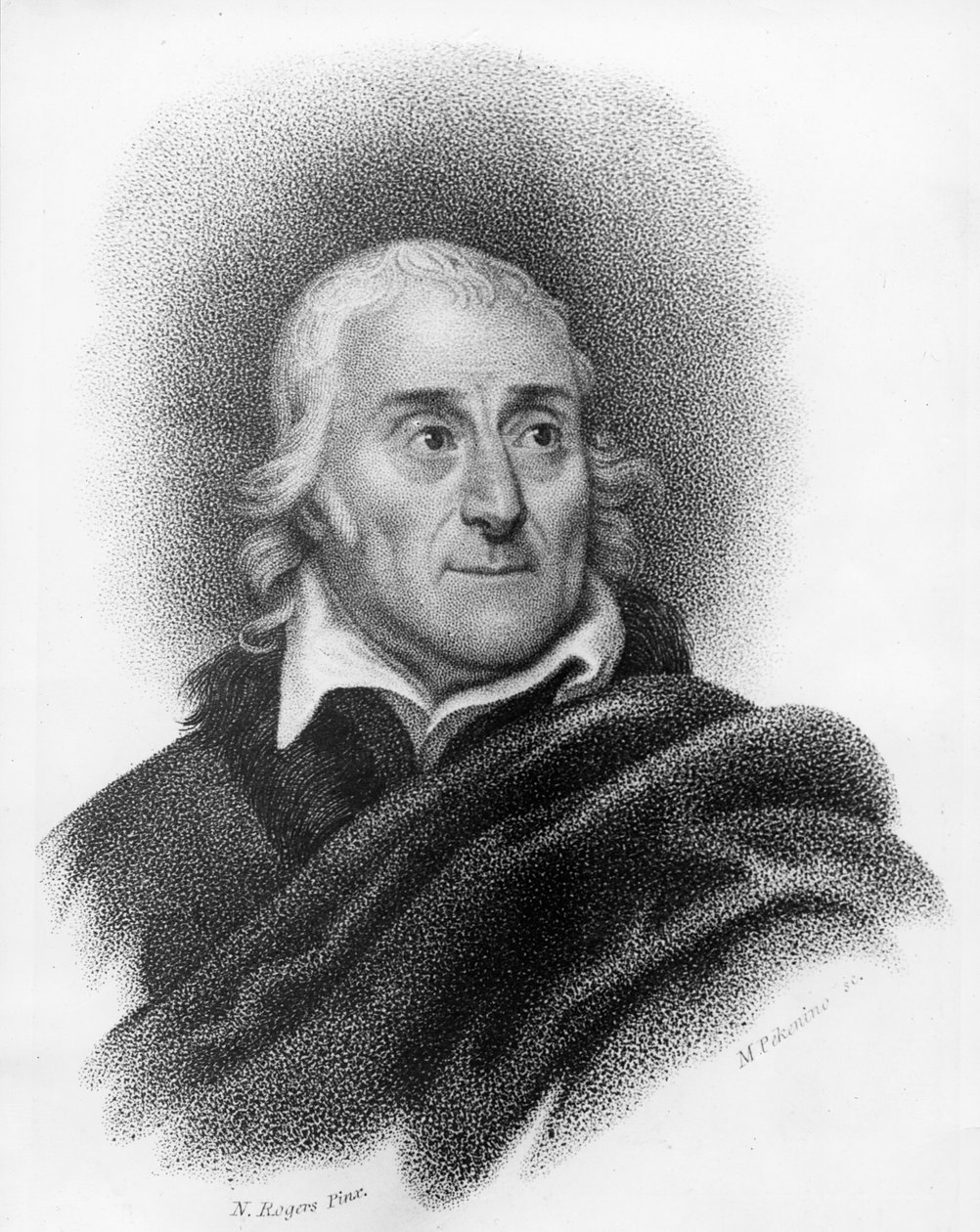 Lorenzo Da Ponte, Michele Pekenino tarafından oyulmuş by Nathaniel Rogers