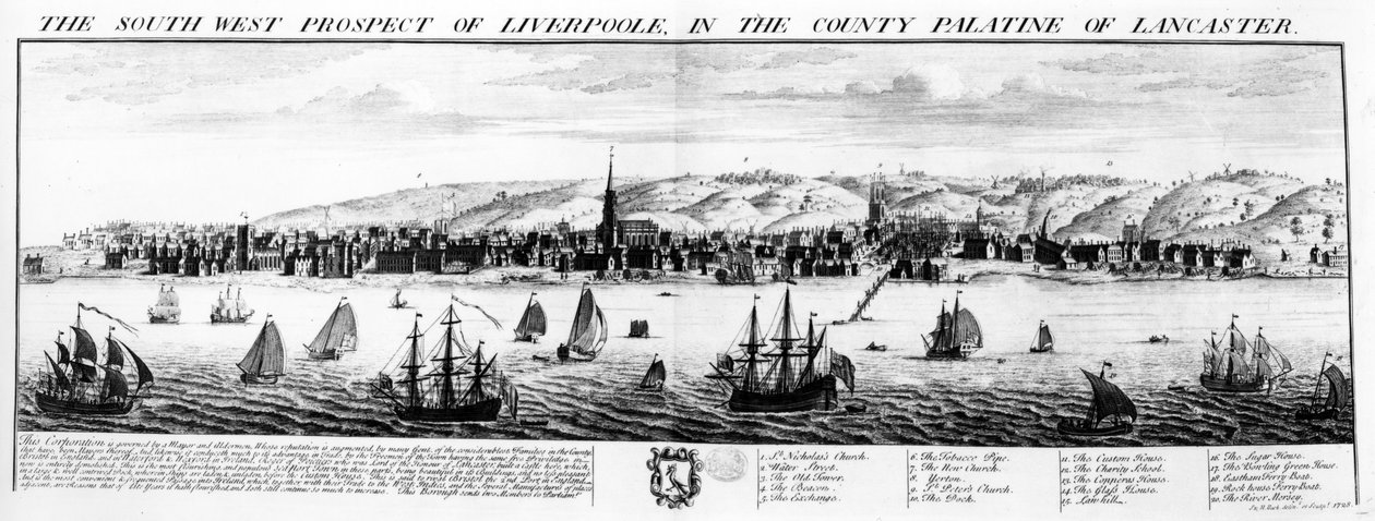 Liverpool South West Prospect, Lancaster County Palatine