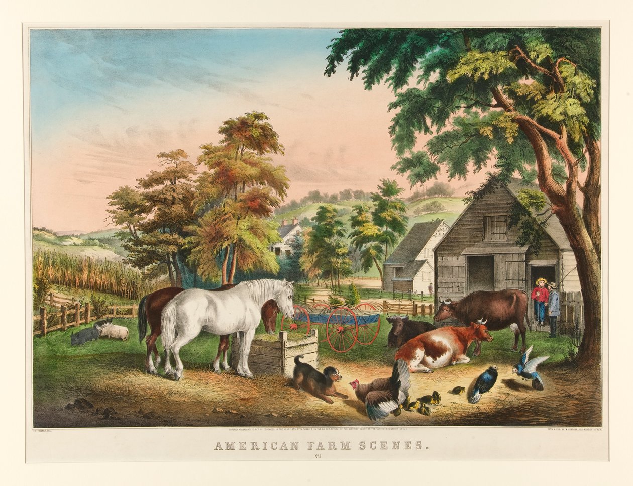 Amerikan Çiftlik Sahneleri./ No. 3 by Nathaniel Currier