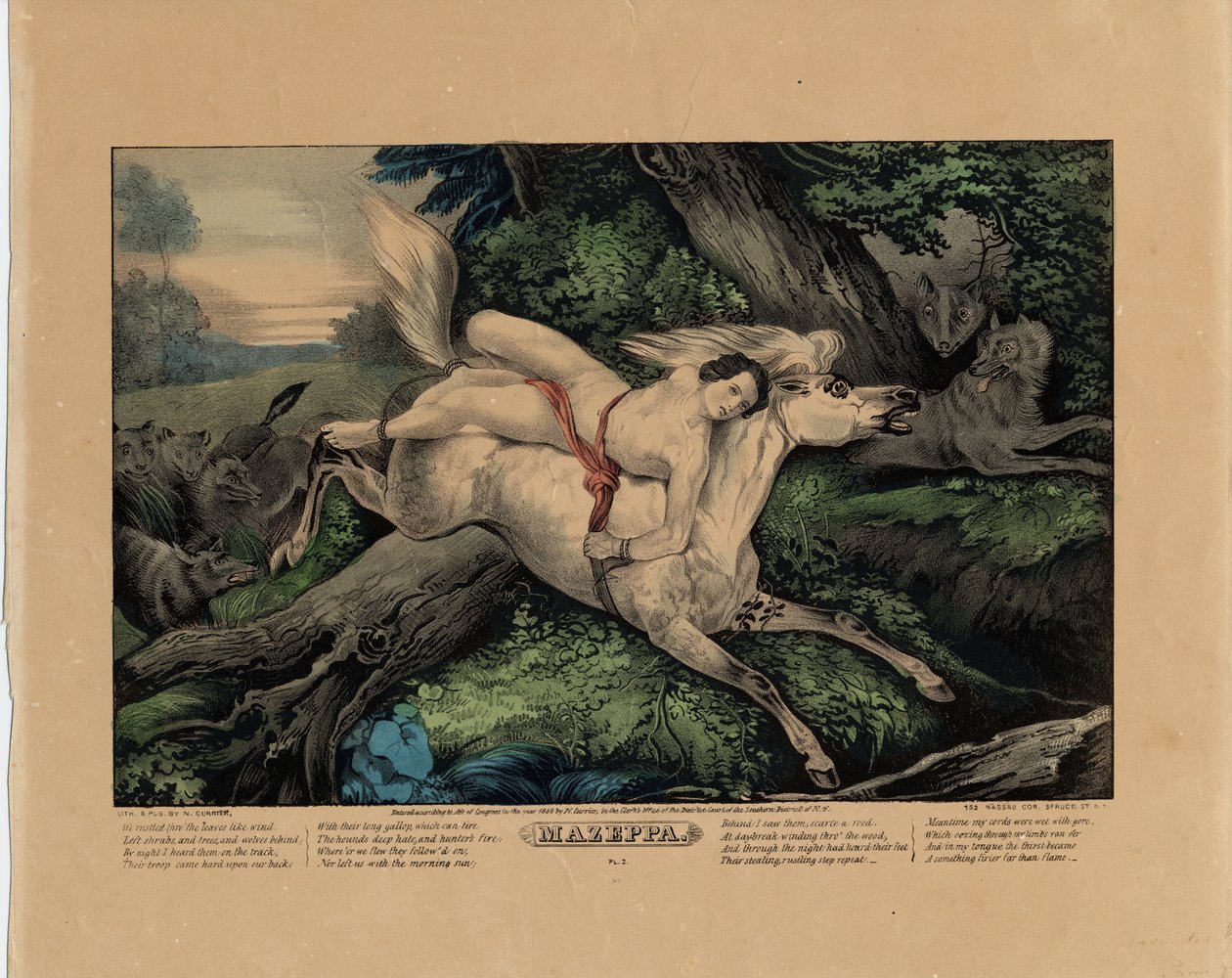 ಮಜೆಪ್ಪಾ, 1846 (ನಾಲ್ಕರಲ್ಲಿ ಎರಡು ಪ್ಲೇಟ್, 331977, 331978 ಮತ್ತು 331980) ಟರ್ಕ್ by Nathaniel Currier