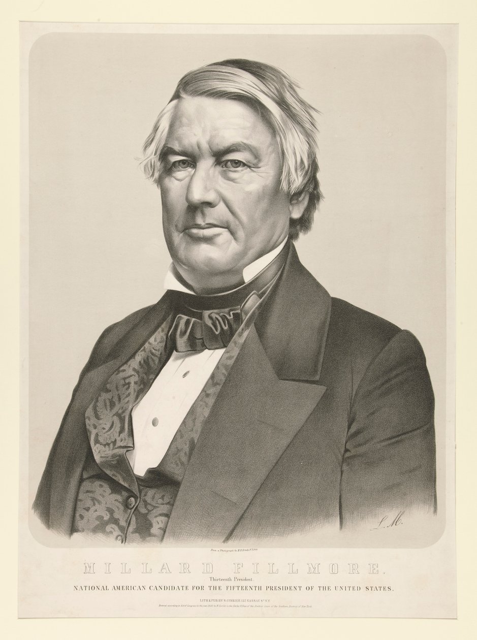 Millard Fillmore, On Üçüncü Başkan by Nathaniel Currier