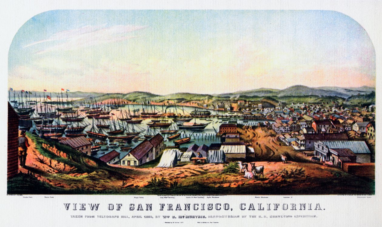San Francisco, Kaliforniya, 1850 1937. by Nathaniel Currier