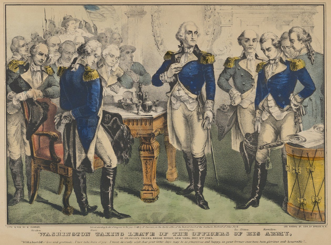 Washington, Ordusunun Subaylarından Ayrılırken - Francis
