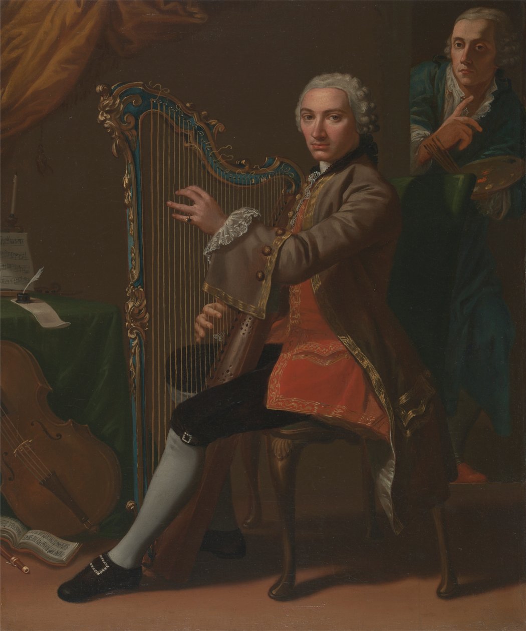 Cristiano Giuseppe Lidarti ve Giovanni Battista Tempesti by Nathaniel Dance
