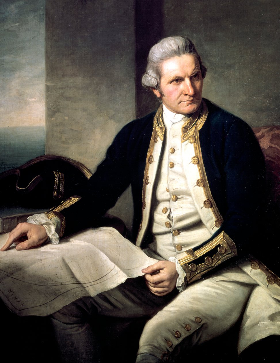 James Cook, İngiliz kaşif, denizci ve hidrograf, 1775-1776 by Nathaniel Dance Holland