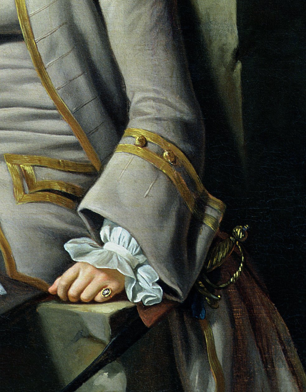 Andlit í göngunni, smáatriði úr Ferð galdramannsins í kapellunni, c.1460 fresco detail of 70603 by Nathaniel Dance Holland
