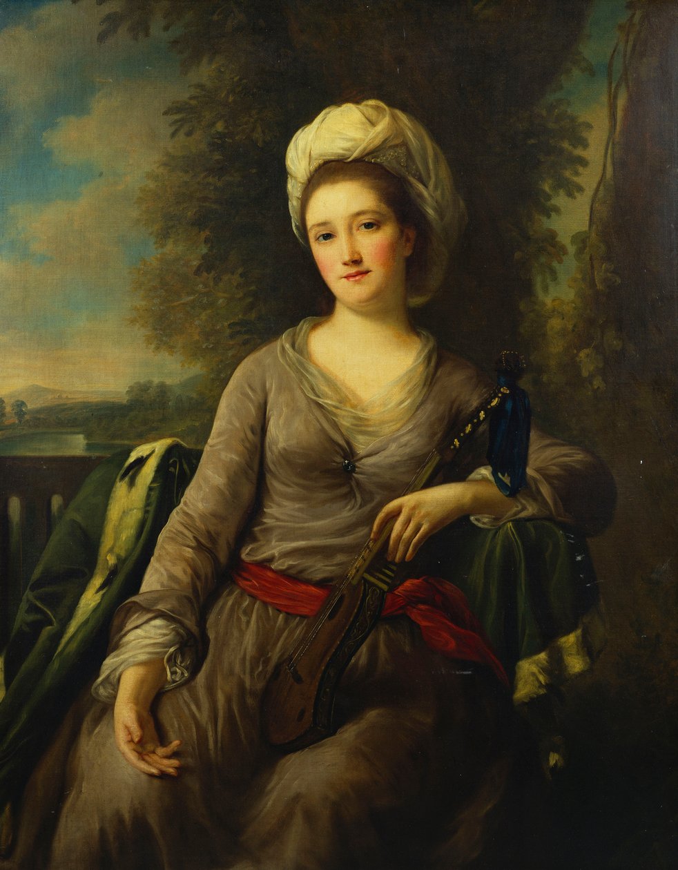 Bayan Wells olduğu düşünülen bir Hanımefendinin Portresi by Nathaniel Dance Holland