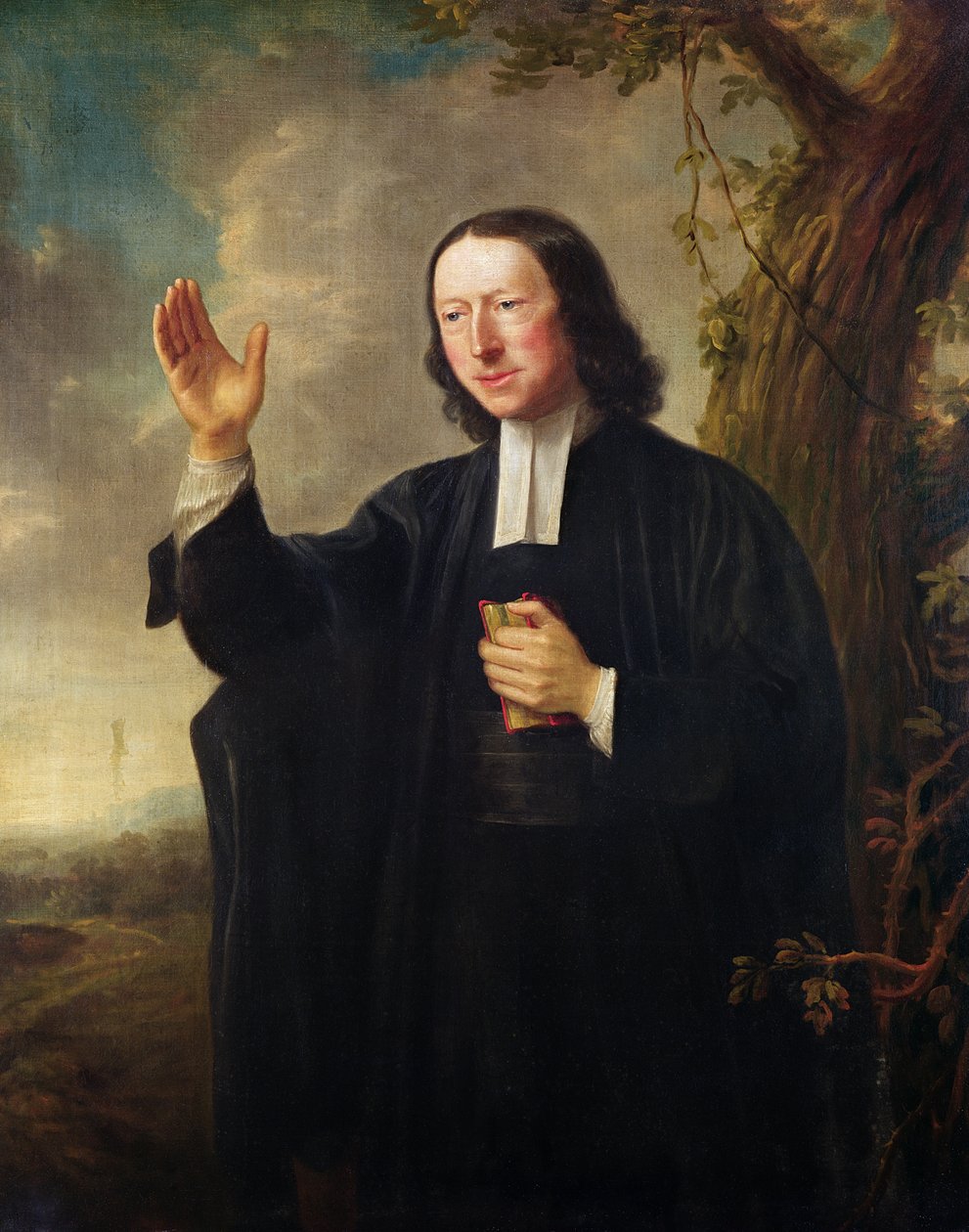 John Wesley'in portresi, c.1766 (tuval üzerine yağlı boya) by Nathaniel Hone