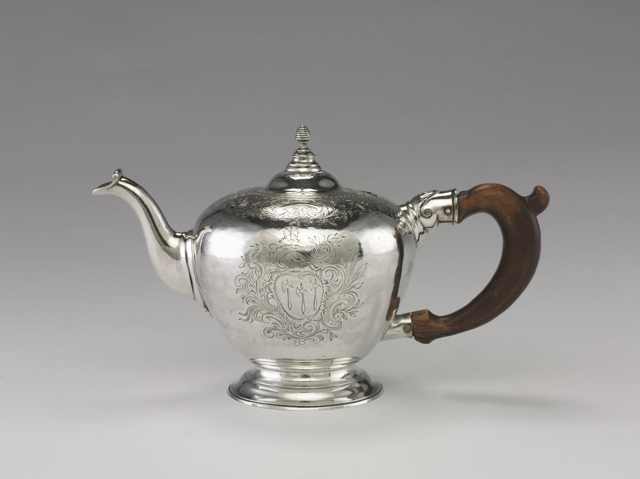 Çaydanlık, c.1755-1760 (gümüş) by Nathaniel Hurd