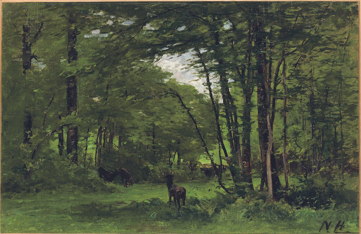 Sınır Çiti, Fontainebleau Ormanı, c.1868 by Nathaniel II Hone