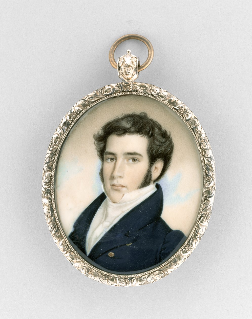 Bir Adamın Portresi, c.1825 (fildişi üzerine suluboya) by Nathaniel Jocelyn