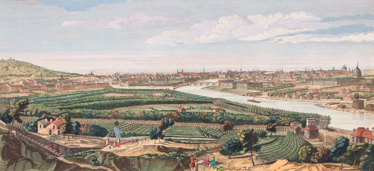 18. yüzyılda Paris (gravür) by Nathaniel Parr