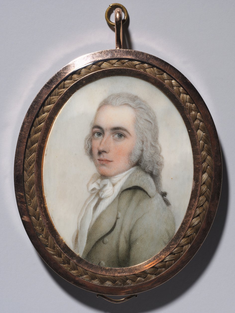 Bir Erkek Portresi ve Bir Kadın Portresi çifti, c. 1795. by Nathaniel Plimer