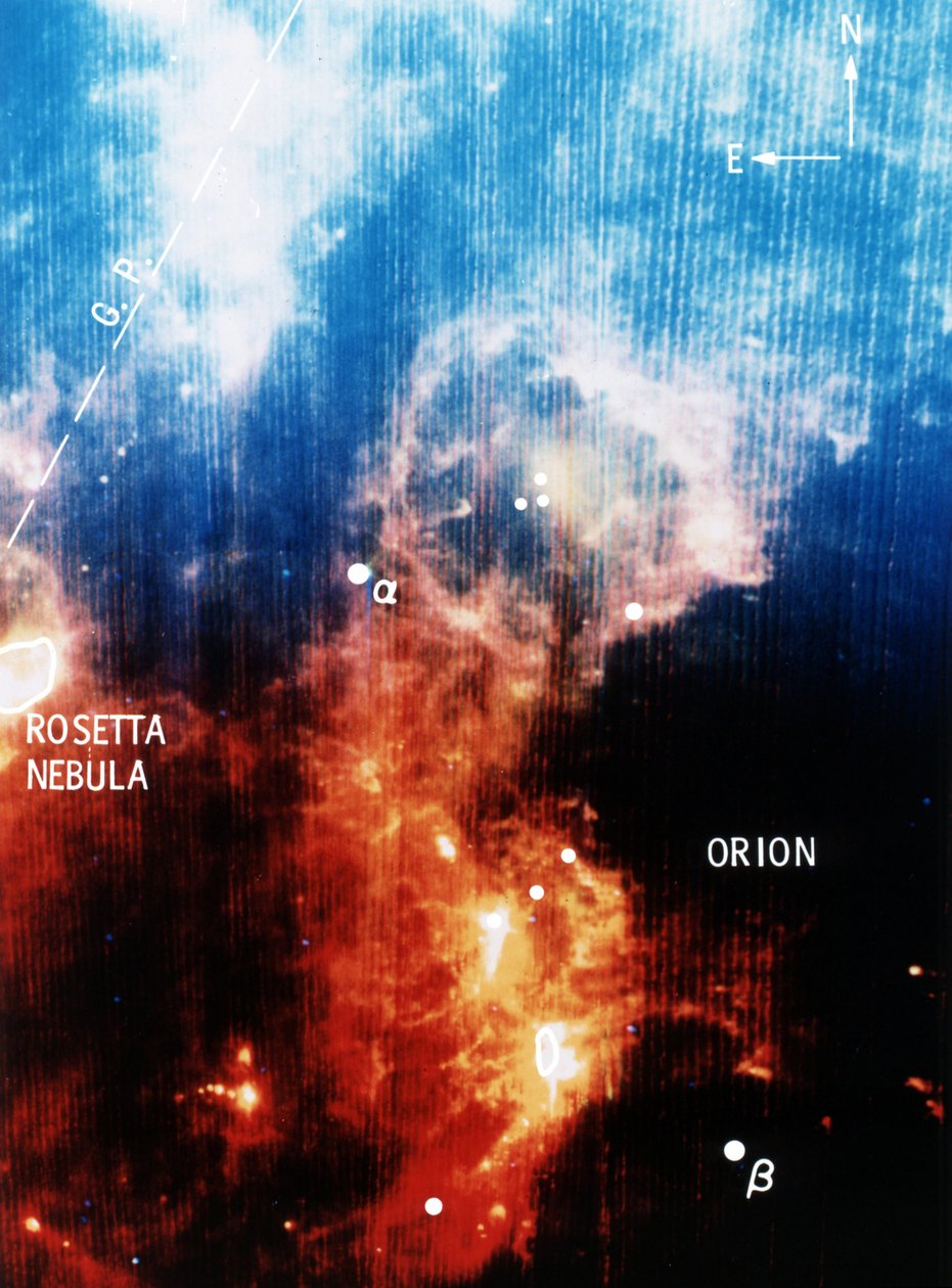 Orion takımyıldızının kızılötesi görünümü. NASA fotoğrafı by National Aeronautics and Space Administration National Aeronautics and Space Administration