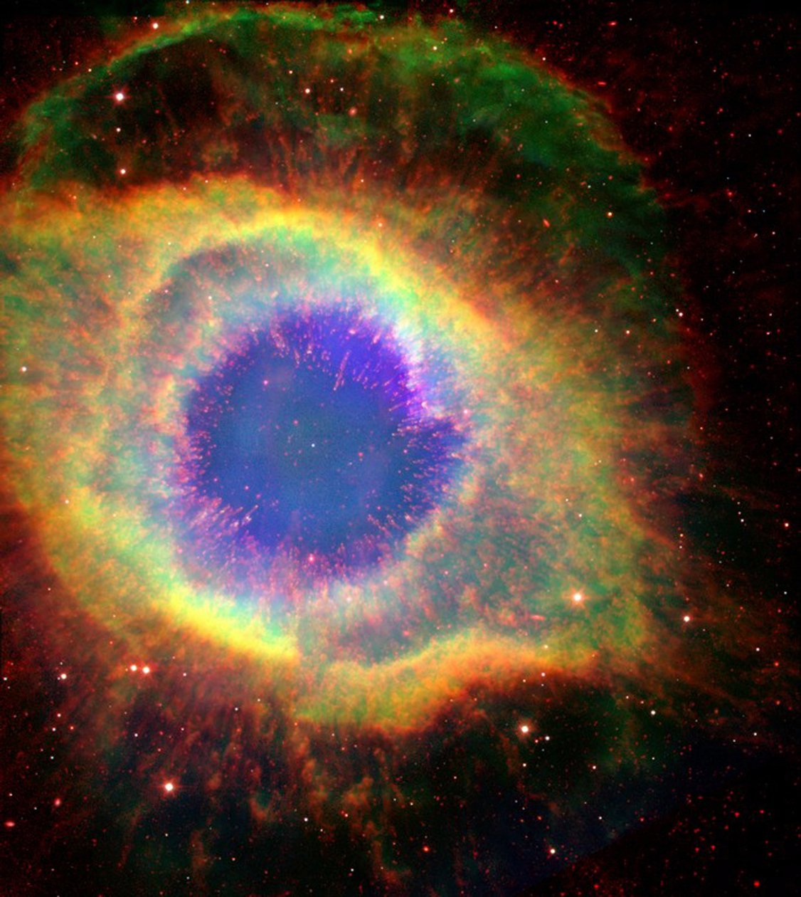 Helis Bulutsusu (NGC 7293), bazen Tanrı