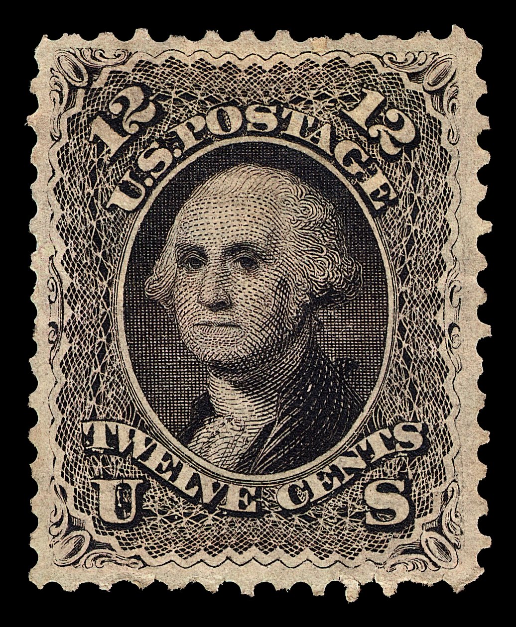 12c Washington bekar, 1861. by National Bank Note Company