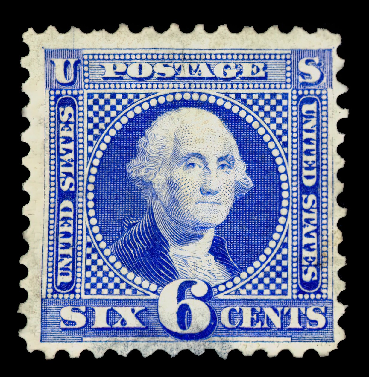 6c Washington, tekli, 1875