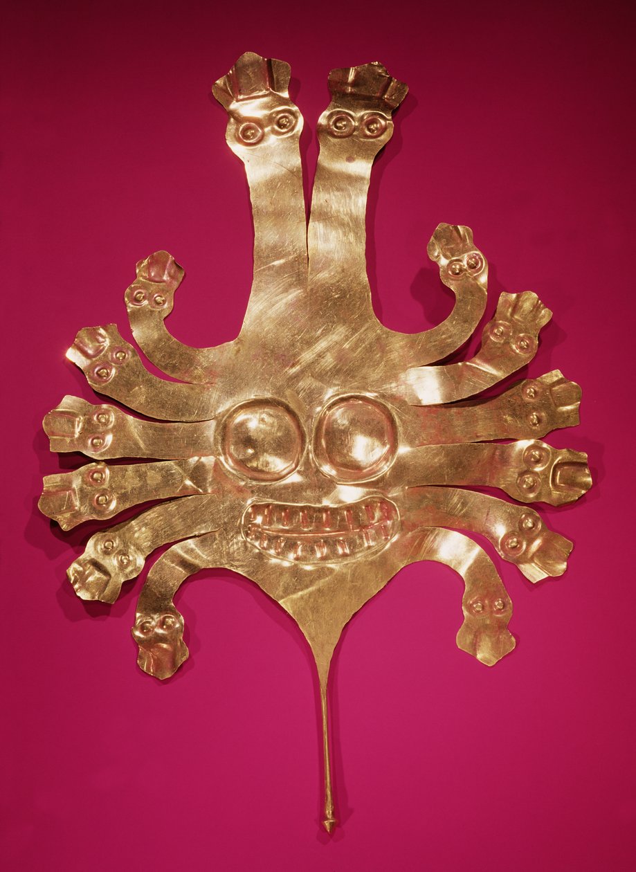 Medusa'nın başı, Peru'dan (altın) by Nazca Culture