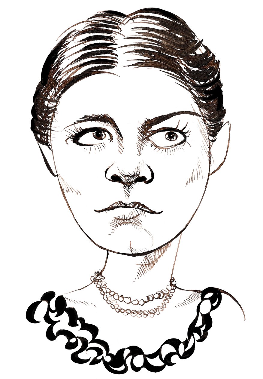 Amy Beach, Amerikalı besteci ve piyanist, (1867 - 1944) karikatürü by Neale Osborne