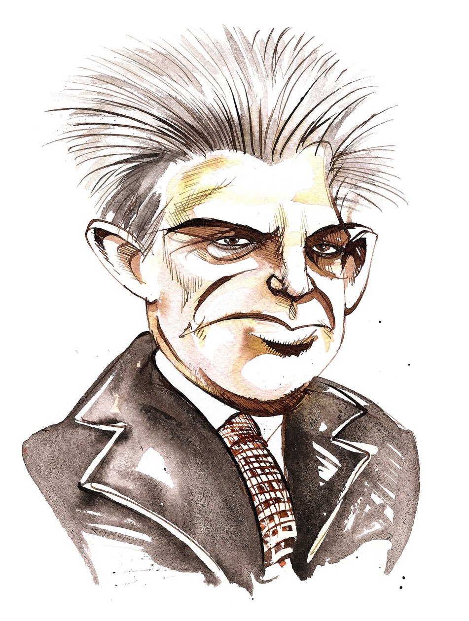 Carl Nielsen, karikatür by Neale Osborne