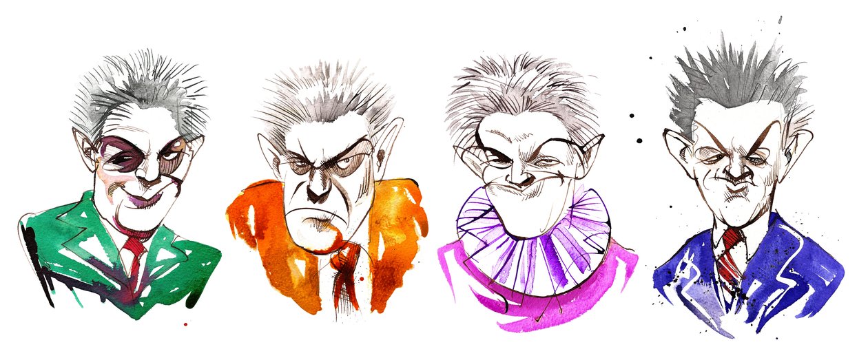 Carl Nielsen, karikatür by Neale Osborne