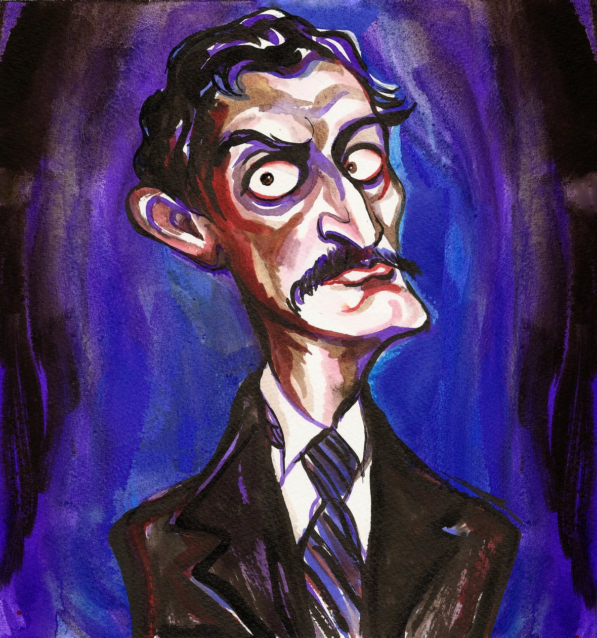 Edvard Munch, 2018 (mürekkep) by Neale Osborne