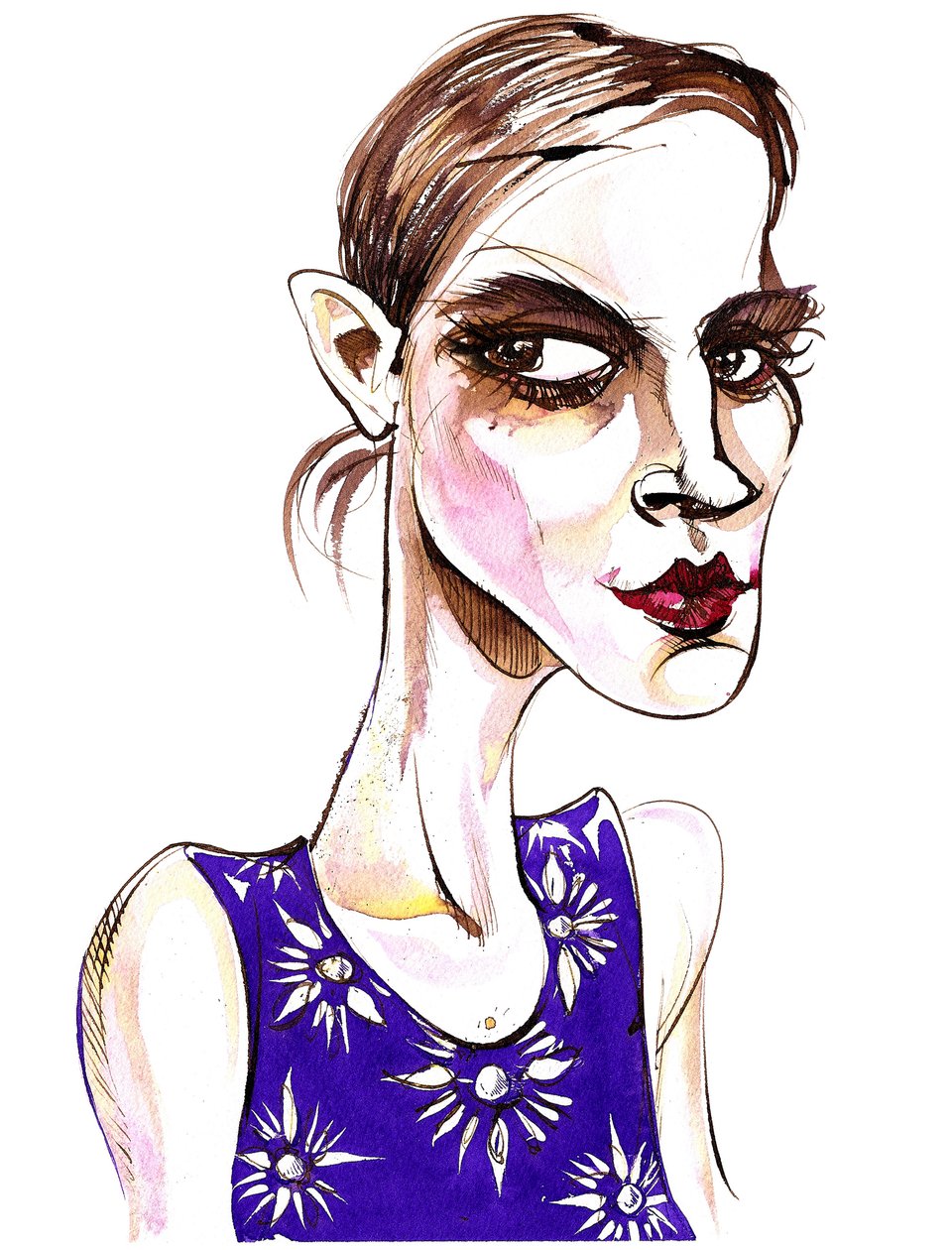 Emma Watson - karikatür by Neale Osborne