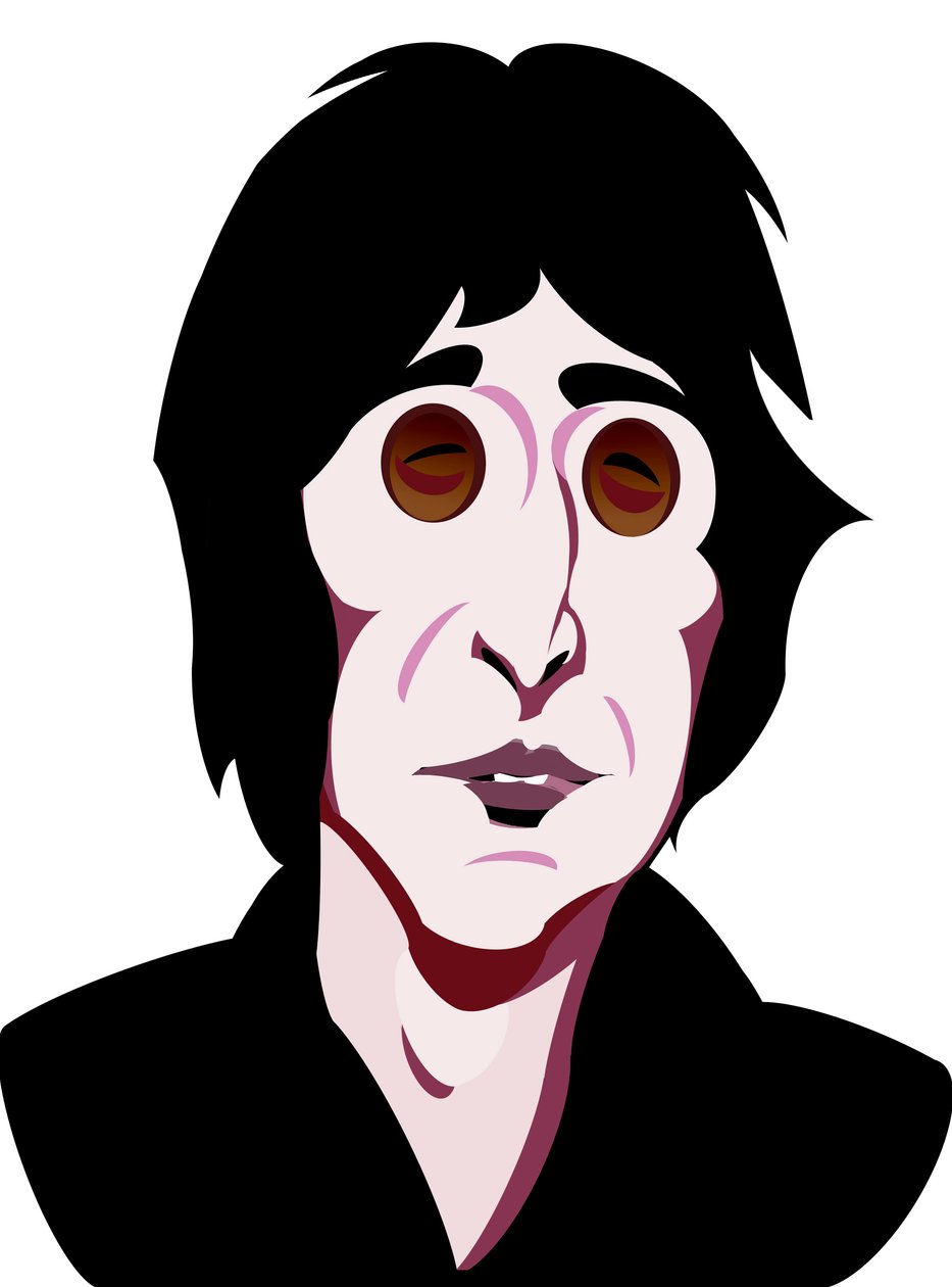 John Lennon, İngiliz şarkıcı, söz yazarı (1940-80), renkli grafik karikatür, 200510 Neale Osborne by Neale Osborne