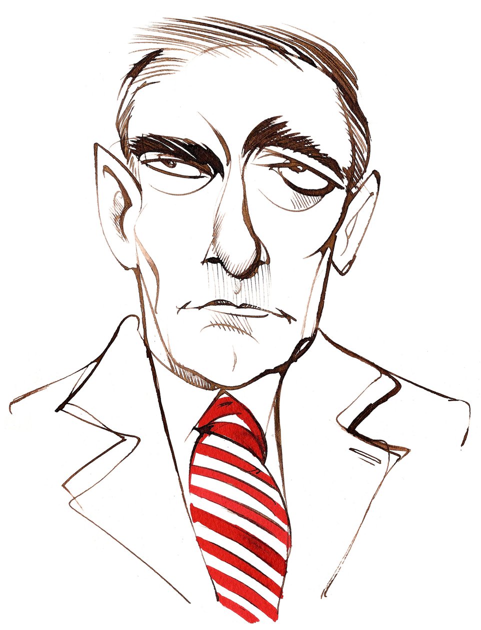 Karol Szymanowski, Ukrayna doğumlu Polonyalı besteci ve piyanist, (1882 - 1937), karikatür by Neale Osborne