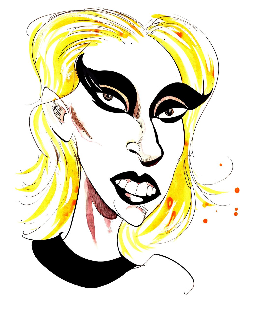 Lady Gaga - karikatür by Neale Osborne