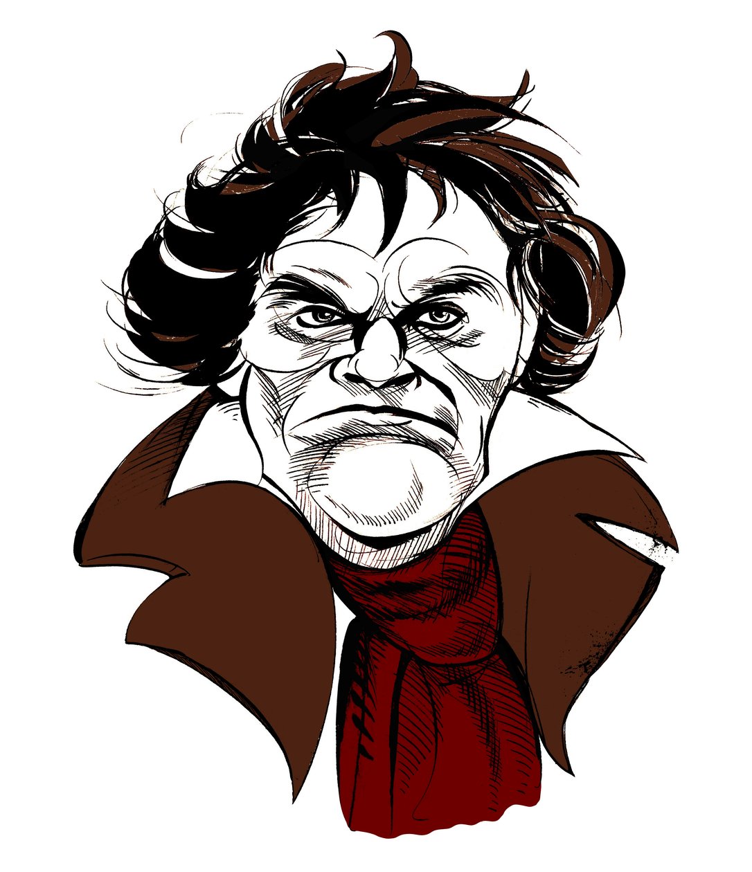 Ludwig van Beethoven, Alman besteci, 17 Aralık 1770- 26 Mart 1827 by Neale Osborne