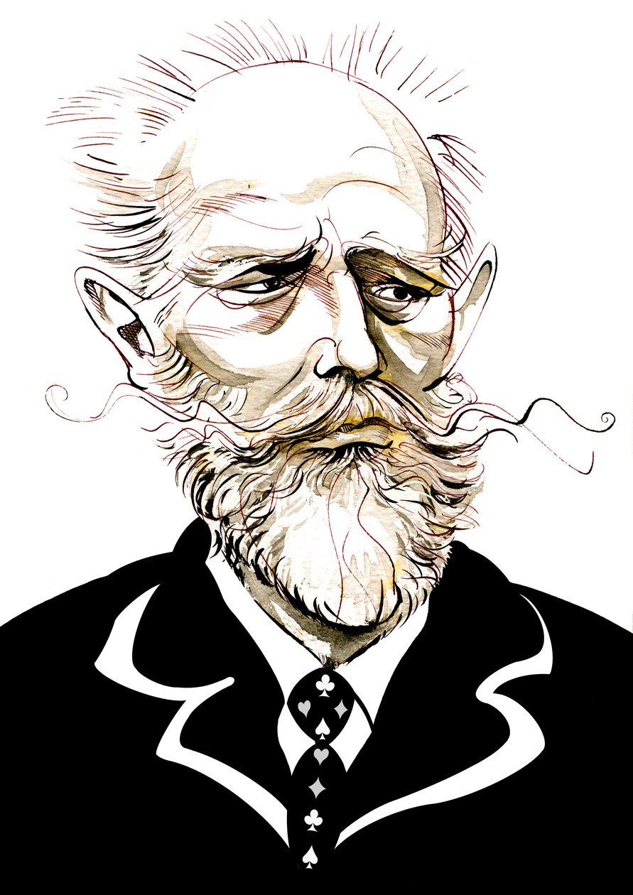 Pyotr İlyiç Çaykovski - karikatür by Neale Osborne