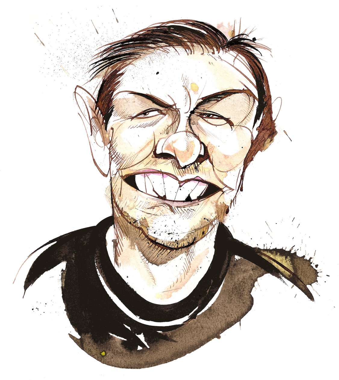 Ricky Gervais - İngiliz komedyen, yazar, yönetmen, oyuncu, 1961 doğumlu by Neale Osborne