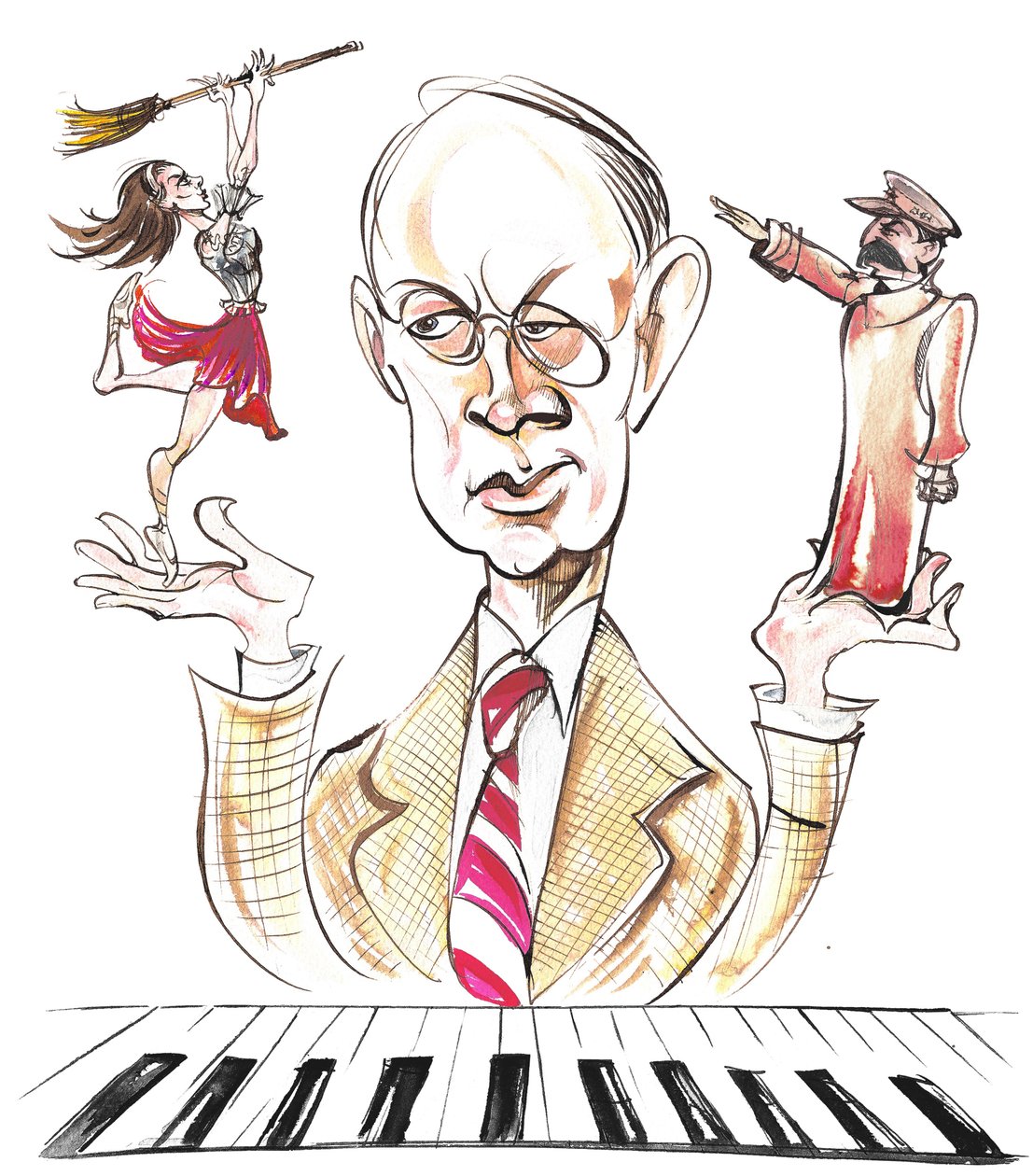 Sergey Prokofiev - karikatür by Neale Osborne