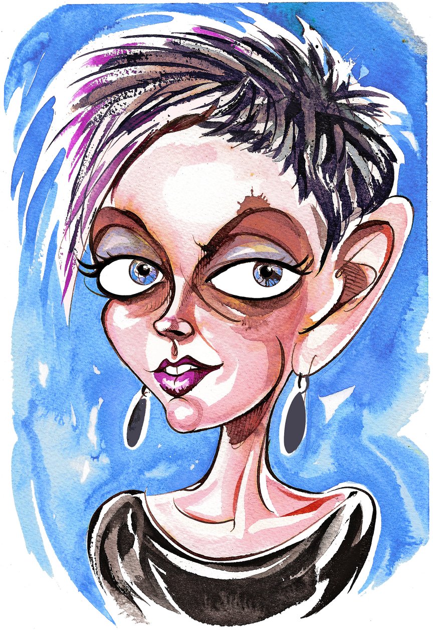 Tansy Davies - karikatür by Neale Osborne
