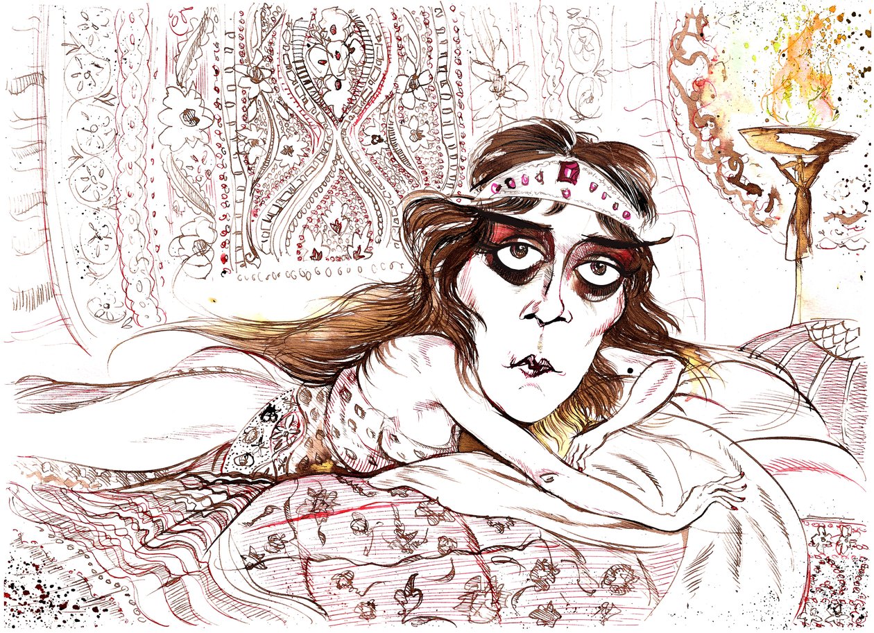 Theda Bara Kleopatra olarak by Neale Osborne
