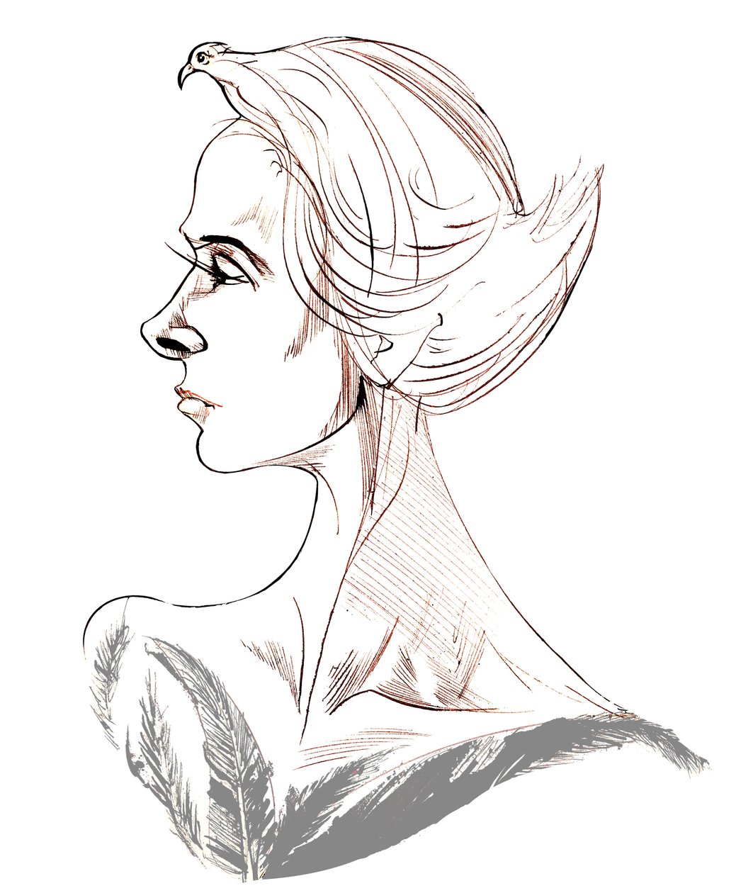 Tippi Hedren - 1935 doğumlu Amerikalı aktrisin karikatürü by Neale Osborne