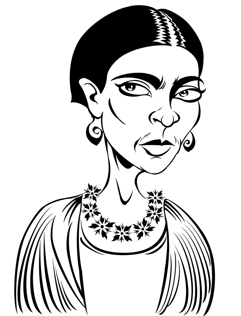 Frida Kahlo (dijital) by Neale Osborne