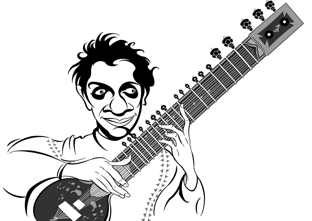 Ravi Shankar, 2019 (dijital) by Neale Osborne