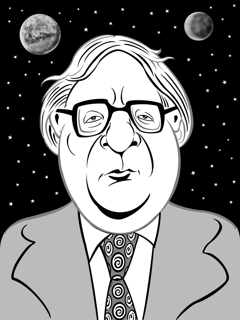 Ray Bradbury, 2019 (dijital) by Neale Osborne