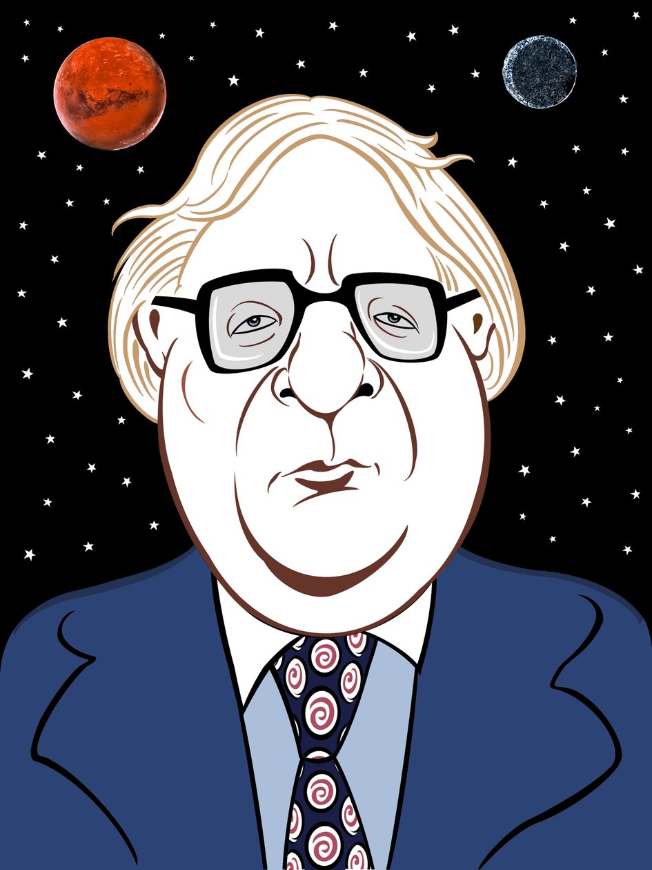 Ray Bradbury, 2019 (dijital) by Neale Osborne