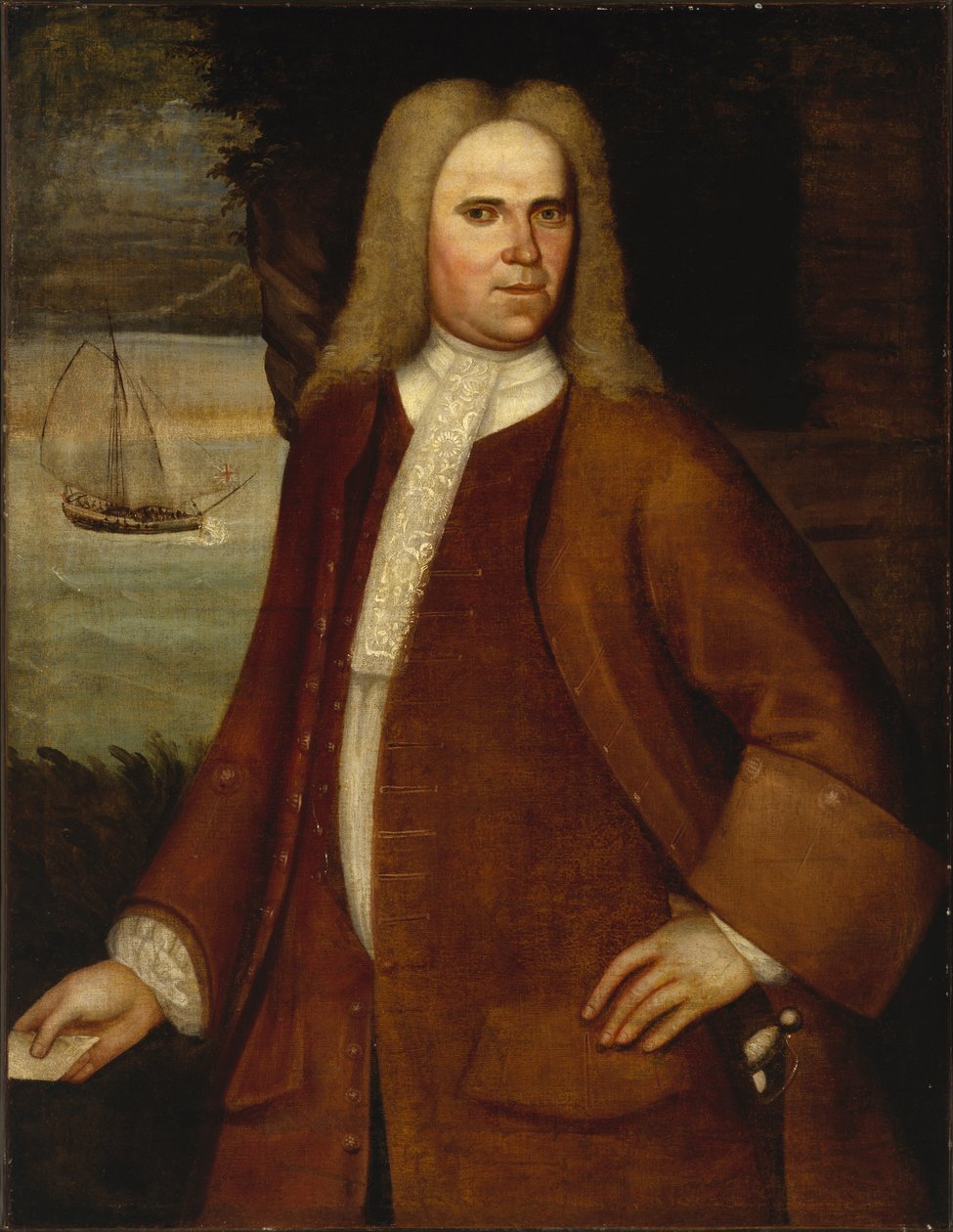 Ebenezer Tabutunun Portresi, c. 1714-1730 by Nehemiah Partridge