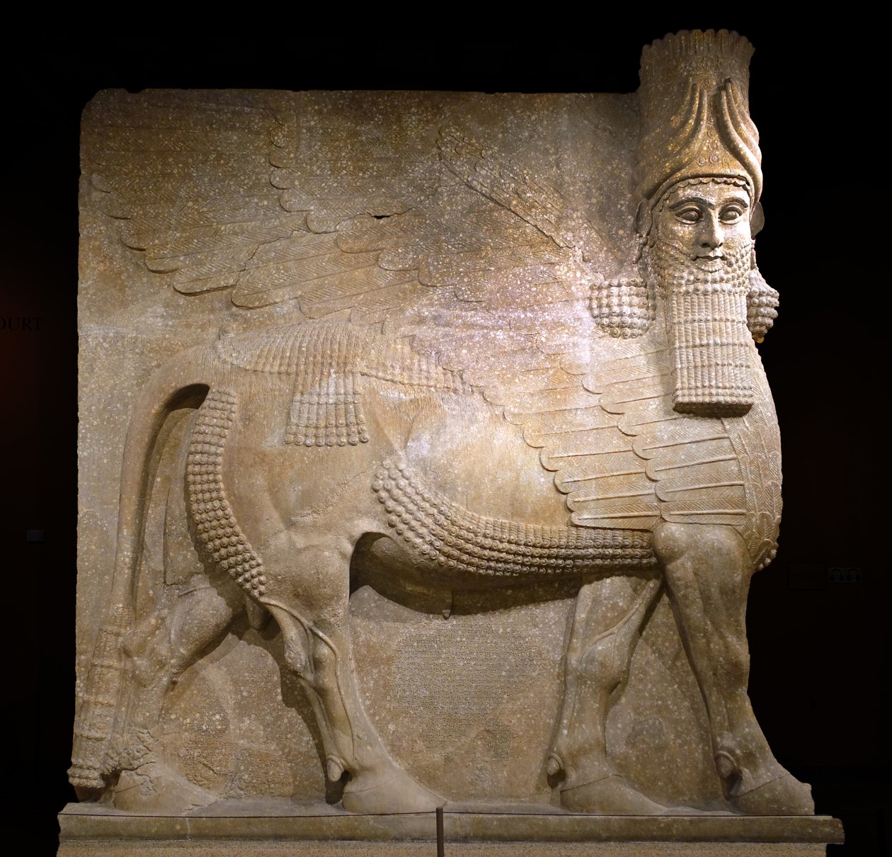 Kral II. Sargon sarayındaki VIII. saraydan kanatlı boğa, Horsabad, MÖ 721-705 (alçıtaşı?) by Neo Assyrian Neo Assyrian