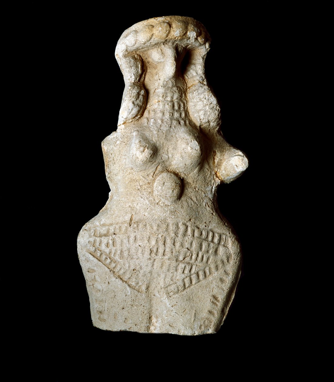Sümer uygarlığı: kadın heykelcik. Pişmiş toprak heykel. karartmak 10 cm Neo-Sümer dönemi (MÖ 2093 ile 2004 arası) Bağdat, Ulusal Irak Müzesi by Neo Sumerian