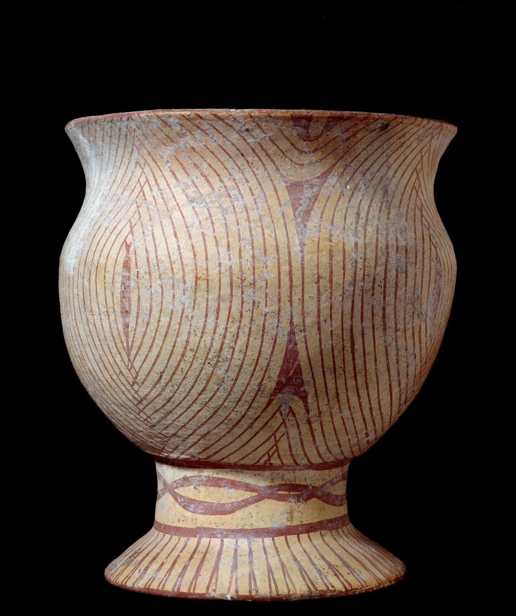 Neolitik çağ: seramik vazo. Taylandlı. 4630 M.Ö. Güneş 0,23x0,2 m Paris, Musee Guimet, Musee National des Arts Asyalılar by Neolithic Neolithic