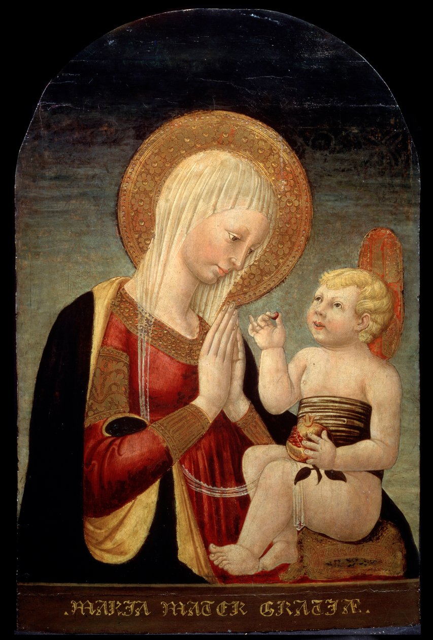 Madonna ve Narlı Çocuk, 15. yüzyıl by Neri di Bicci